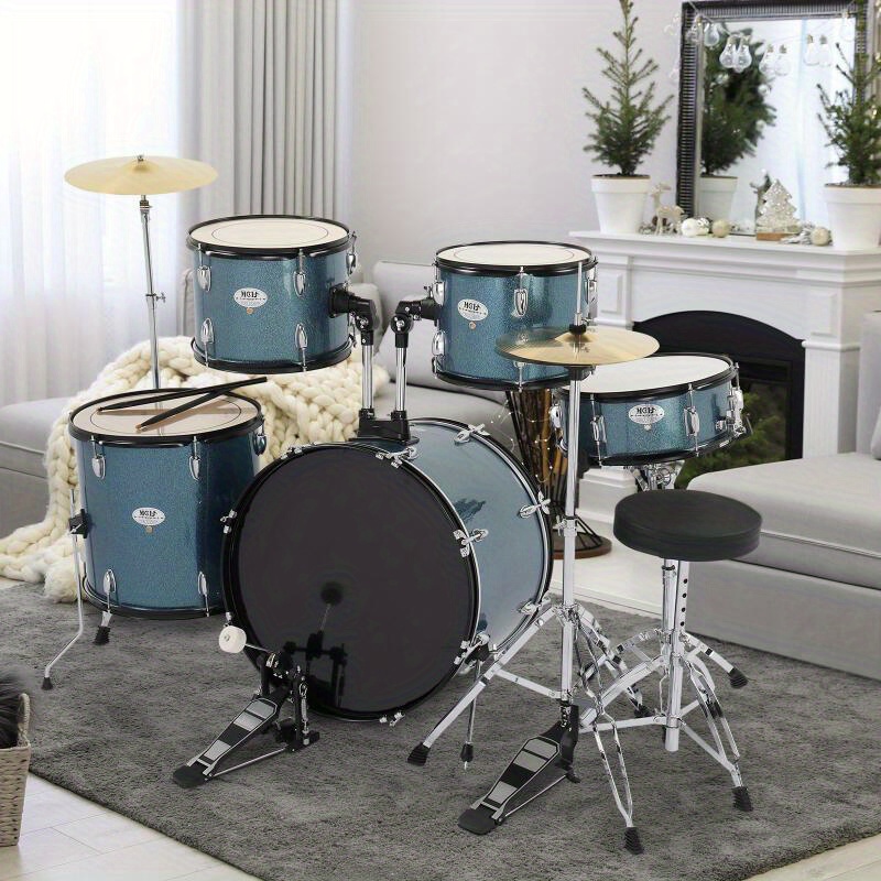 drum kit adult drum kit poplar double oil skin beginners home practice adult professional playing details 0