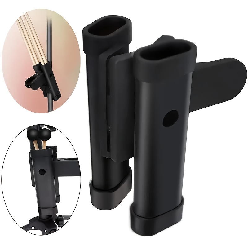 durable abs drum stick holder with large clip ideal for jazz   drums essential drum stand accessory details 3