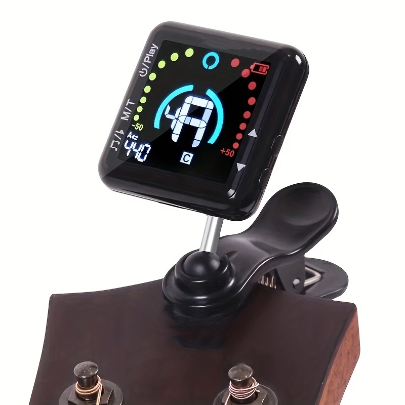 guitar tuner metronome suitable for electric guitar bass ukulele violin electronic tuner usb rechargeable details 3